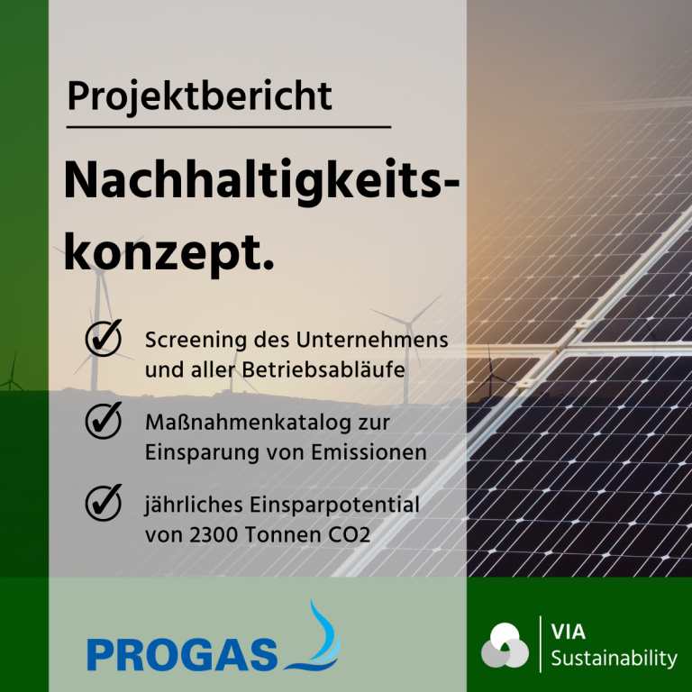 Projektabschluss – Nachhaltigkeitskonzept