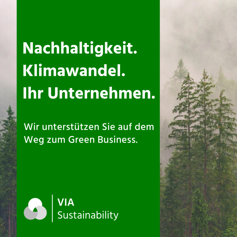 VIA Sustainability – unsere neue Marke