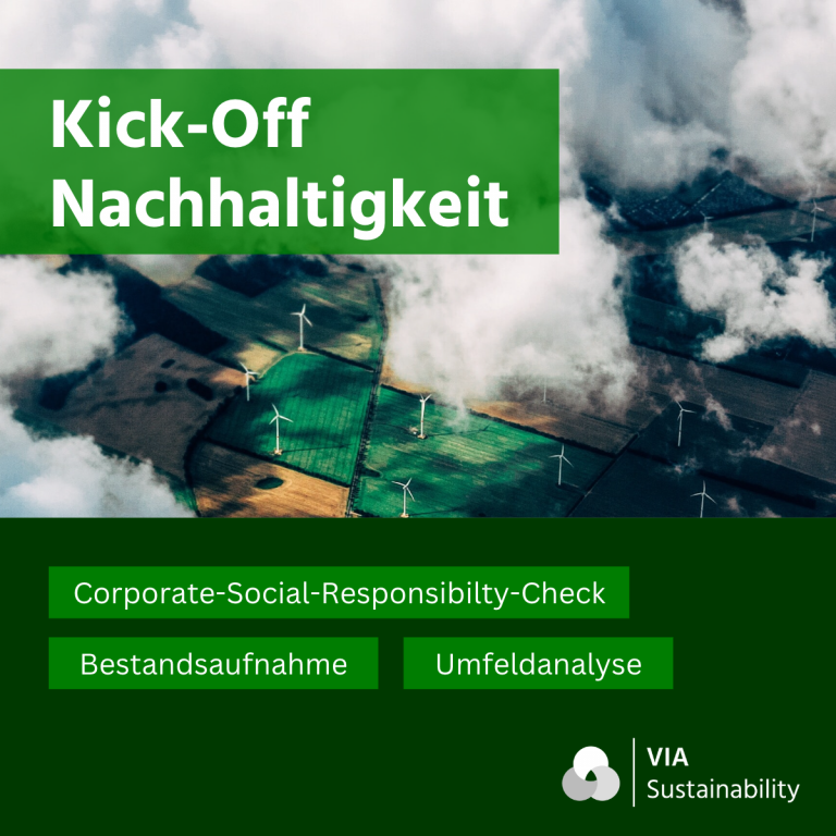 Kick-Off Nachhaltigkeit